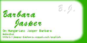 barbara jasper business card